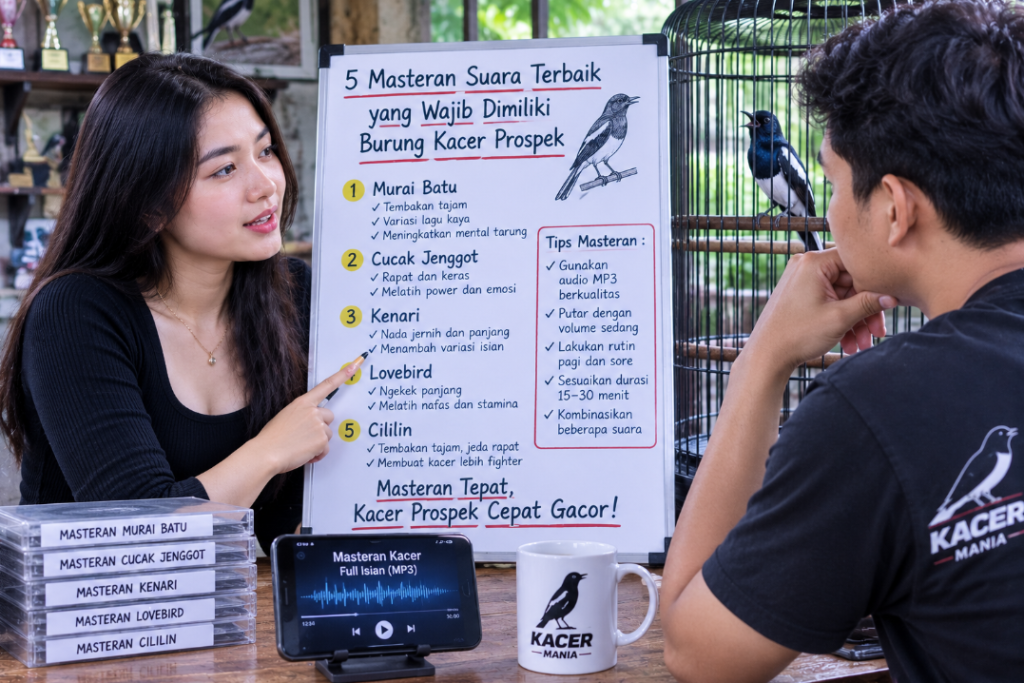 5 Masteran Suara Terbaik Yang Wajib Dimiliki Burung Kacer Prospek 1024x683