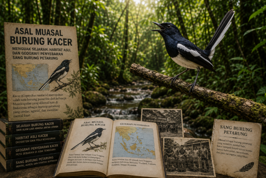Asal Muasal Burung Kacer: Menguak Sejarah, Habitat Asli, dan Geografi Penyebaran Sang Burung Petarung Asal Muasal Burung Kacer 1024x684