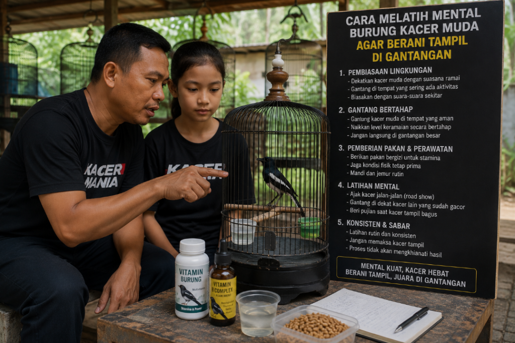 Cara Melatih Mental Burung Kacer Muda Agar Berani Tampil Di Gantangan 1024x681