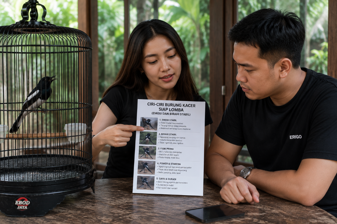 Ciri-Ciri Burung Kacer Siap Lomba yang Memiliki Emosi dan Birahi Stabil Ciri Ciri Burung Kacer Siap Lomba Yang Memiliki Emosi Dan Birahi Stabil
