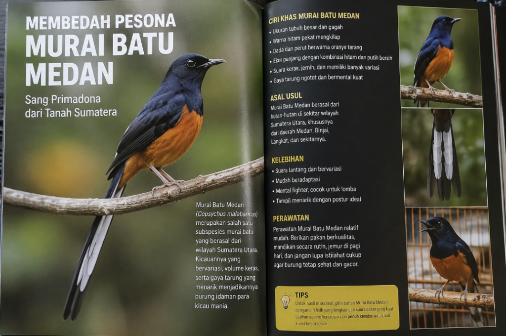 Membedah Pesona Murai Batu Medan: Ikonik, Elegan, dan Penguasa Arena Gantangan Membedah Pesona Murai Batu Medan: Ikonik, Elegan, dan Penguasa Arena Gantangan