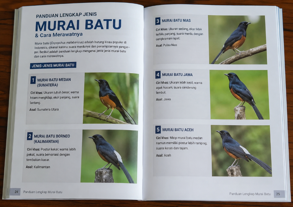Panduan Lengkap Jenis Murai Batu: Mengenal Karakter, Pesona Fisik, dan Keunggulannya Panduan Lengkap Jenis Murai Batu: Mengenal Karakter, Pesona Fisik, dan Keunggulannya
