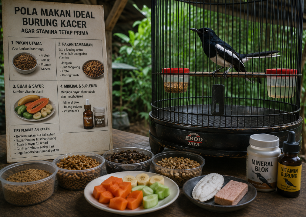 Pola Makan Ideal Burung Kacer Agar Stamina Tetap Prima: Racikan Nutrisi Burung Petarung Pola Makan Ideal Burung Kacer Agar Stamina Tetap Prima