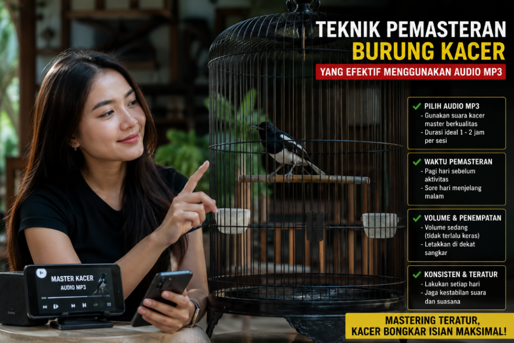 Teknik Pemasteran Burung Kacer yang Efektif Menggunakan Audio MP3 Teknik Pemasteran Burung Kacer yang Efektif Menggunakan Audio MP3