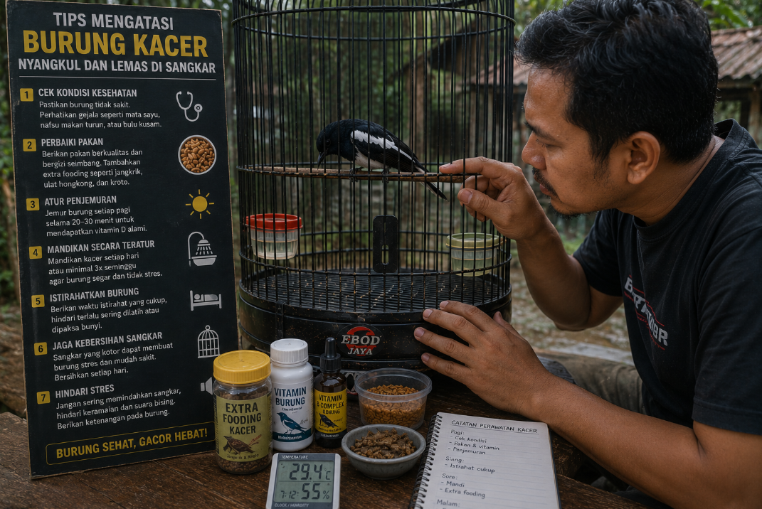 Tips Mengatasi Burung Kacer Nyangkul dan Lemas di Sangkar Tips Mengatasi Burung Kacer Nyangkul Dan Lemas Di Sangkar