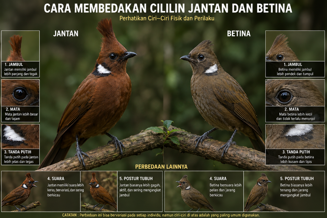 cara membedakan cililin jantan dan betina cara membedakan cililin jantan dan betina