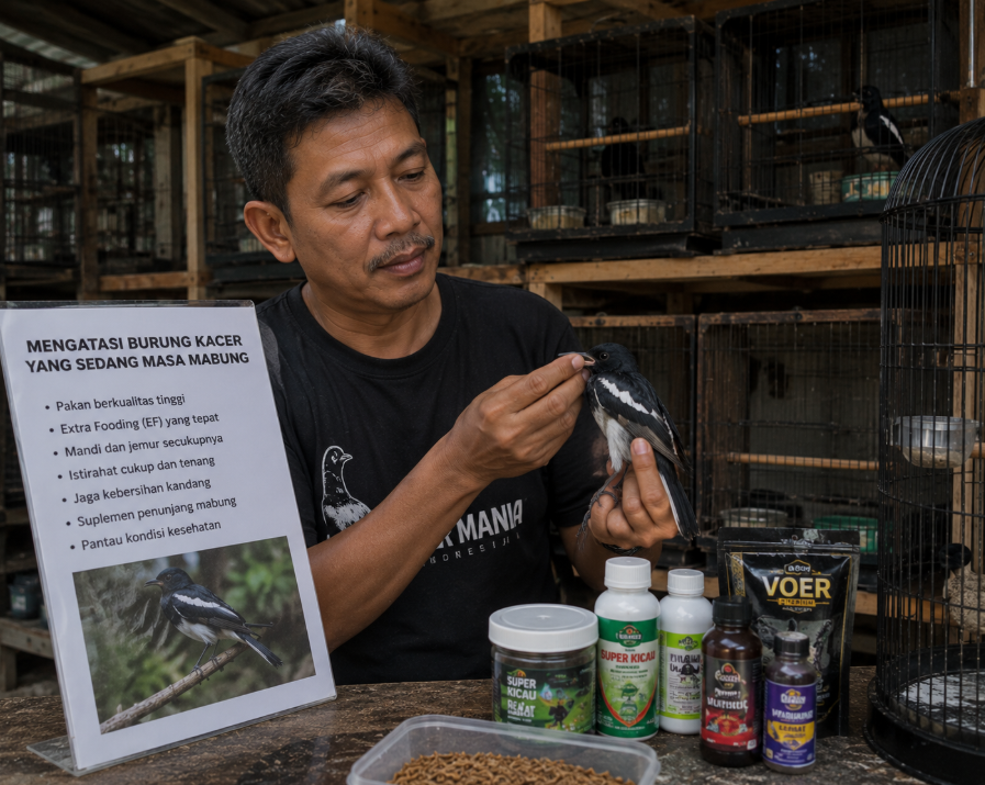 Cara Mengatasi Burung Kacer Yang Sedang Masa Mabung