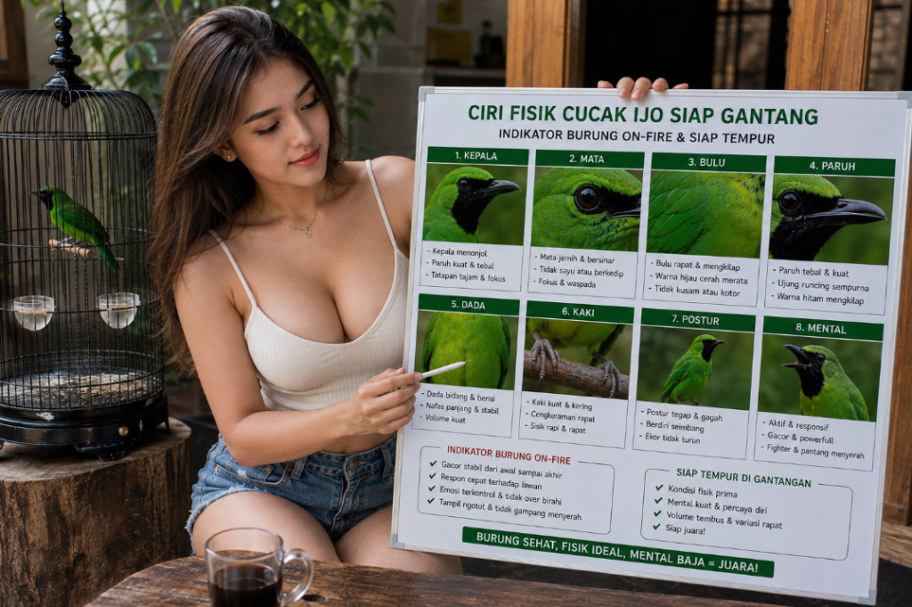 Ciri Fisik Cucak Ijo Siap Gantang 1024x681