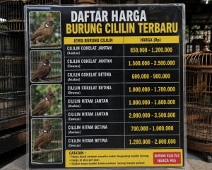 daftar harga burung cililin terbaru daftar harga burung cililin terbaru