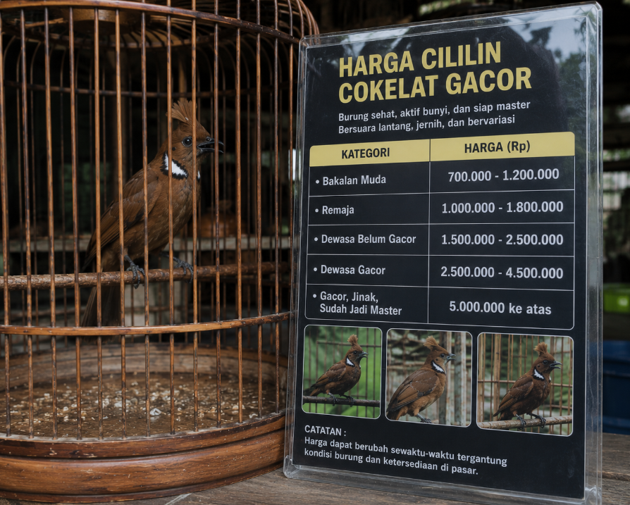 harga cililin cokelat gacor terbaru harga cililin cokelat gacor terbaru