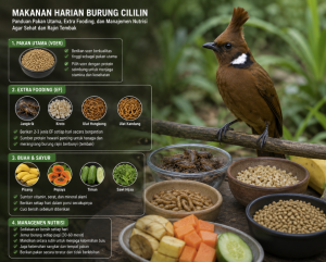 makanan harian burung cililin makanan harian burung cililin