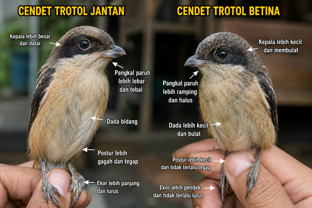 membedakan cendet trotol jantan dan betina membedakan cendet trotol jantan dan betina