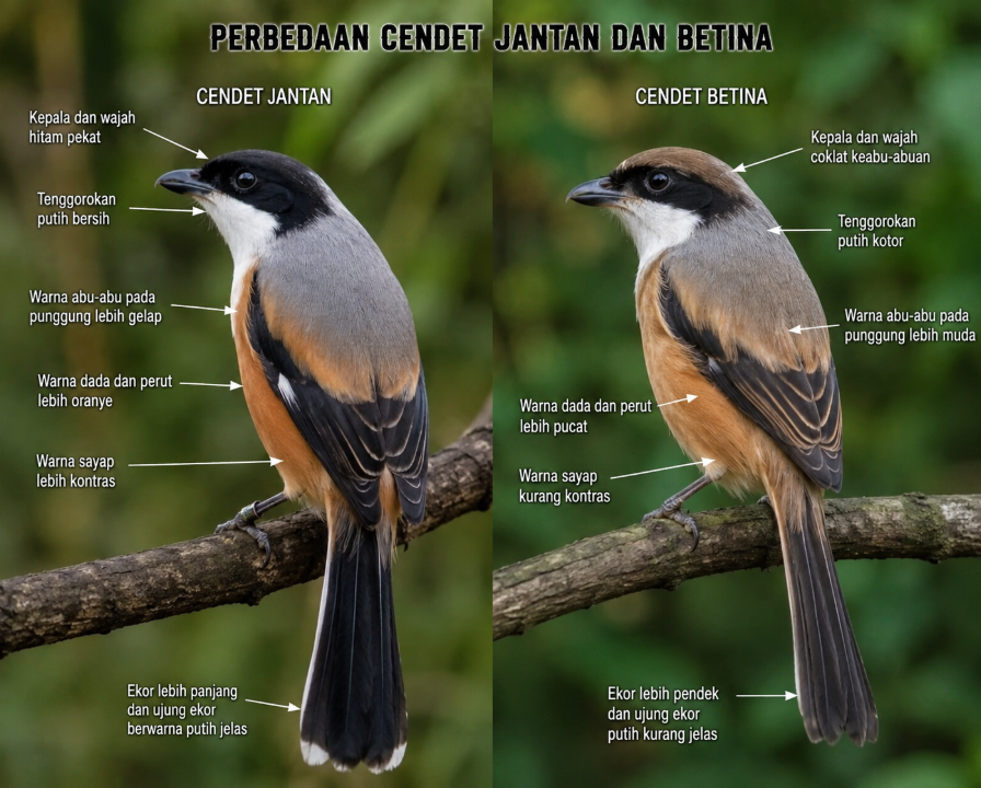 Perbedaan Cendet Jantan Dan Betina
